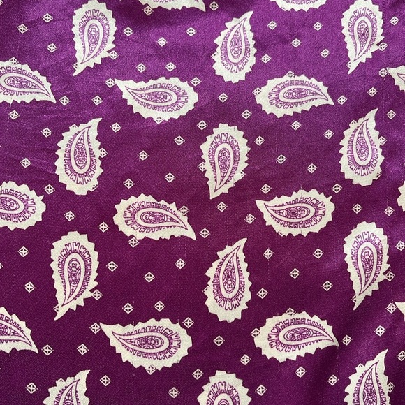 Vintage Western Paisley Purple button-up shirt , Size: M/L - Picture 16 of 17